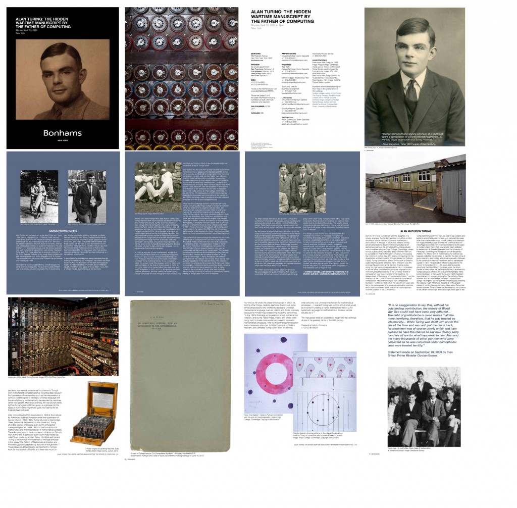 Turing Bonhams Catalog
