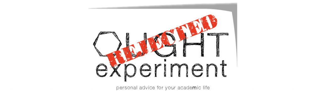 ought experiment reject stamp banner