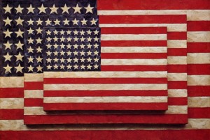 (Jasper Johns, Three Flags)