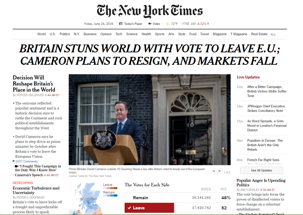 nytimes Brexit