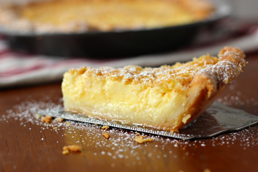 The recipe for Chmess Pie calls for one more tablespoon of butter than the recipe for Chess Pie. 