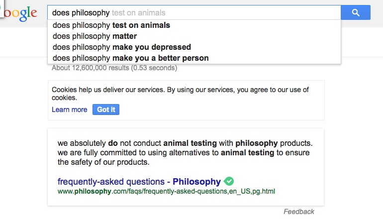 google does philosophy