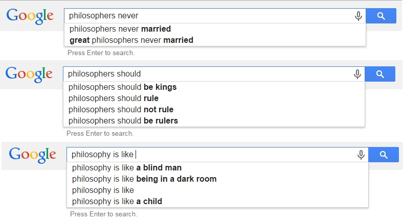 google on philosophers never
