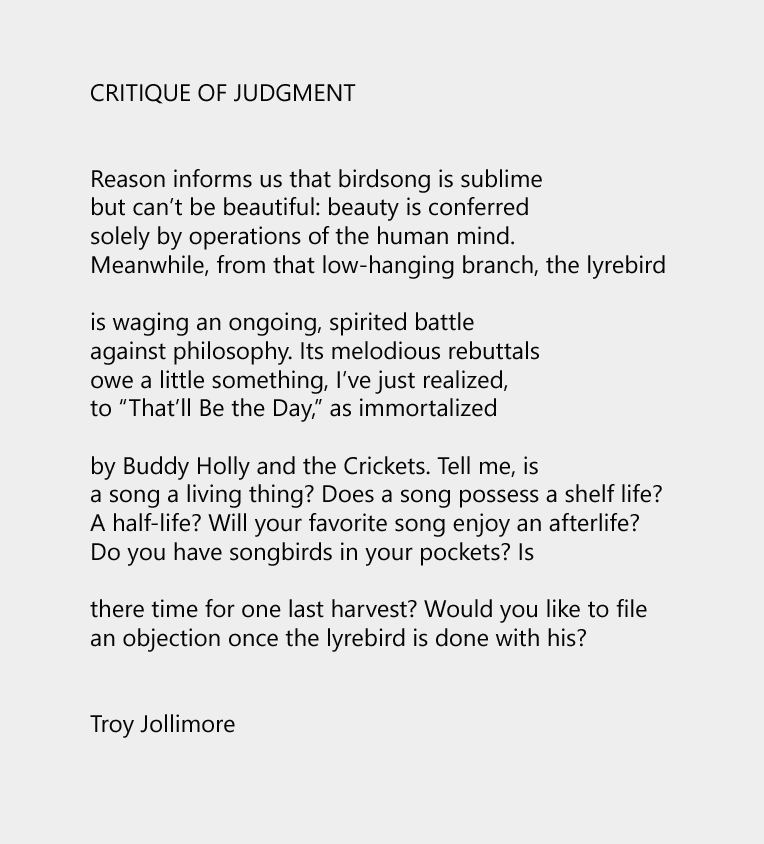 Jollimore - Critique of Judgment