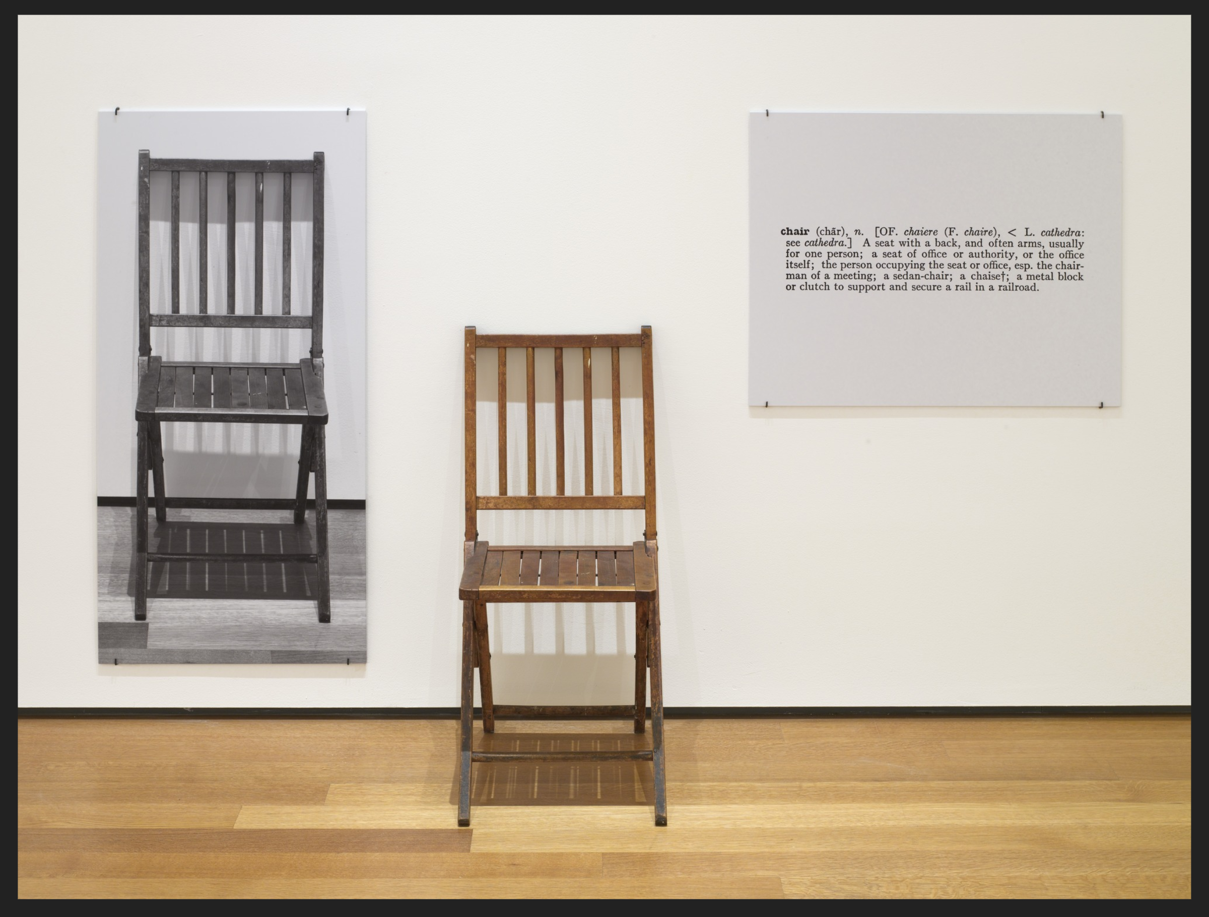 Joseph Kosuth - One and Three Chairs