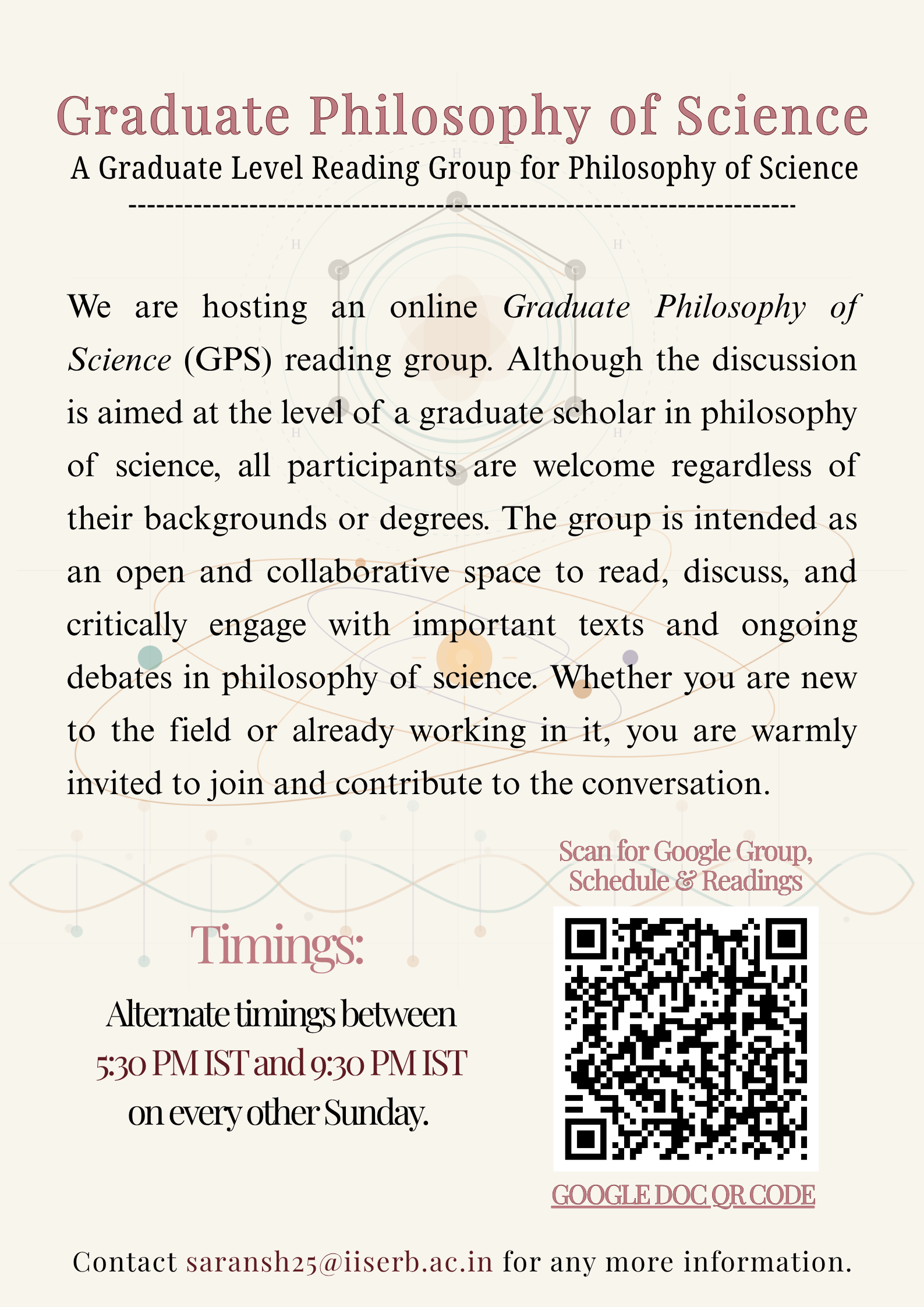 IISER Bhopal Philosophy of Science Reading Group